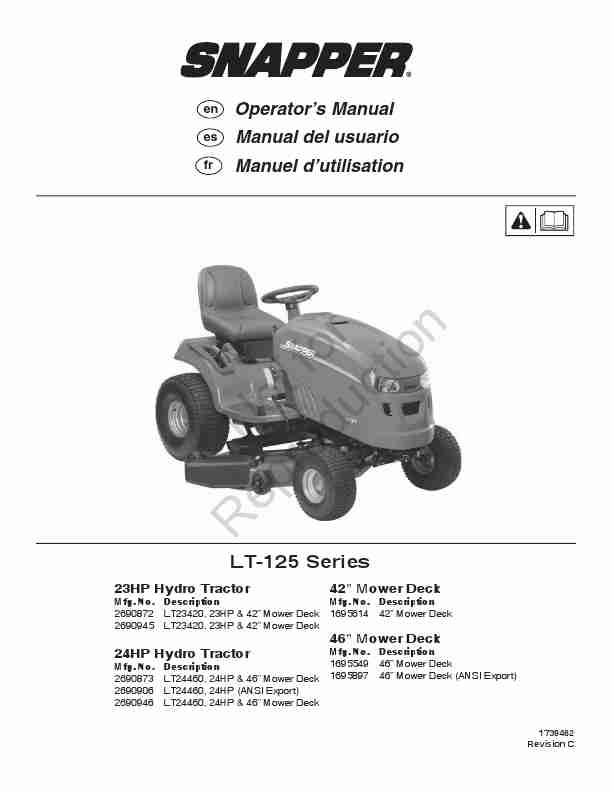 Snapper Lawn Mower LT-125-page_pdf